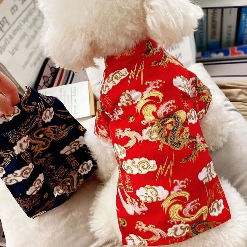 Naminių Šunų Apranga Žiemą Šunų Kailio Striukė Šuo Tango Kostiumas Už Kinijos Naujųjų Metų Pavasario Šventė Pet Drabužiai Šunims Kostiumas