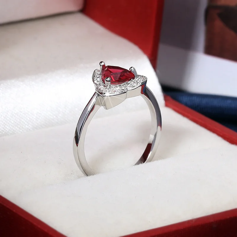 Kūrybos Temperamentas Inkrustacijos Red Crystal Cirkonis Žiedai Moterims Išskirtinį Laukinių Vestuves Žiedai, Sužadėtuvių Dovana, Papuošalai