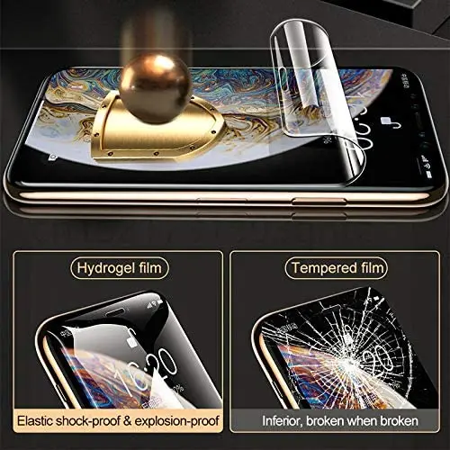 Pilnas draudimas Screen Protector, iPhone 7 8 6 6s Plius 12 11 Pro XR X XS Max Hidrogelio Filmas 