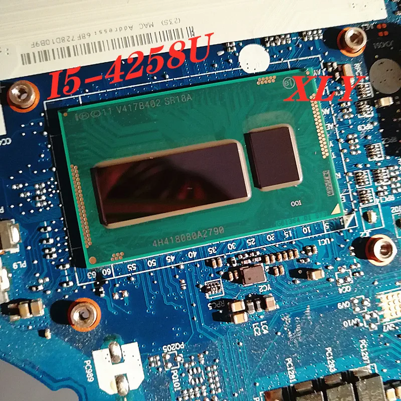 I5-4258U Lenovo Z50-70 nešiojamojo kompiuterio motininė plokštė nepriklausoma grafikos plokštė ACLUA/ACLUB NM-A273 testas