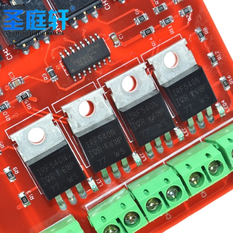 4-channel 4-way MOSFET mygtuką, IRF540 V4.0 + MOSFET jungiklis modulis