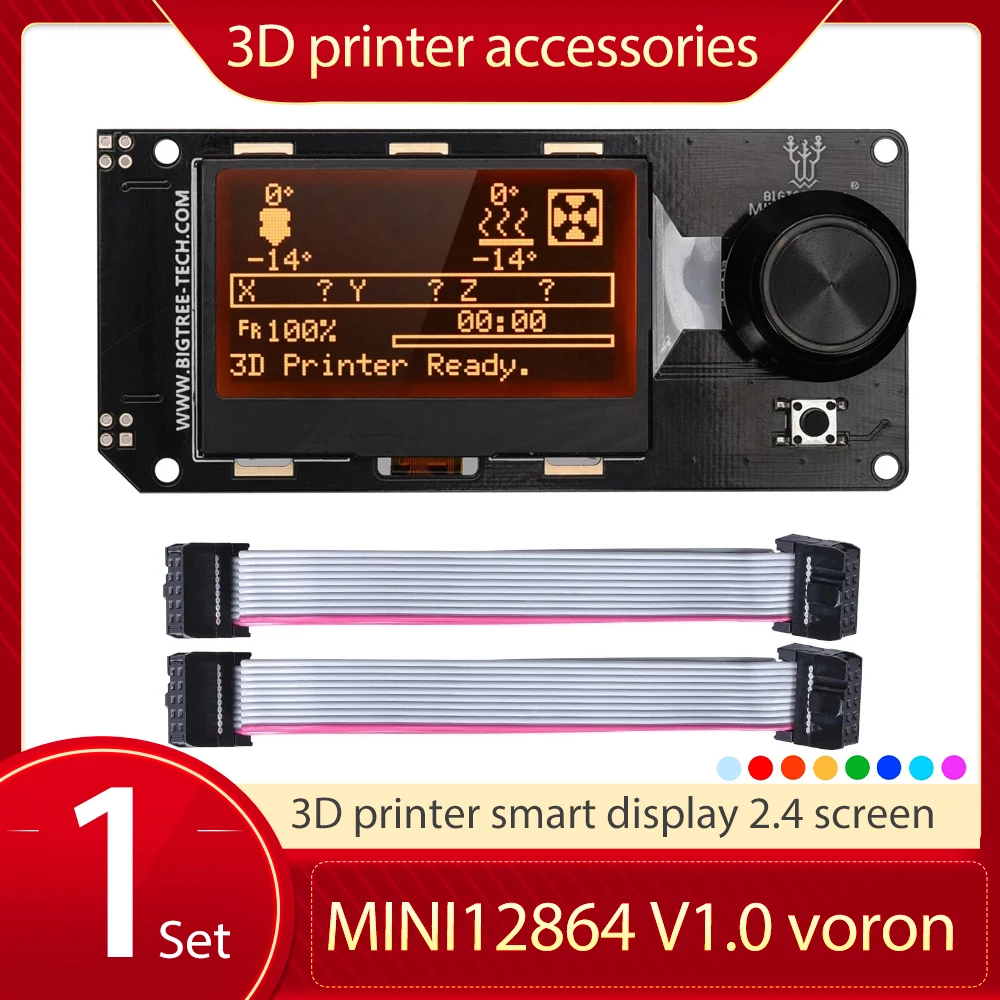 MINI 12864 V1.0 LCD Ekranu Mini12864 Smart Rodyti 3D Spausdintuvo Dalys, BTT SKR Pro SKR V1.4 MKS Valdybos VARNAS 2.4