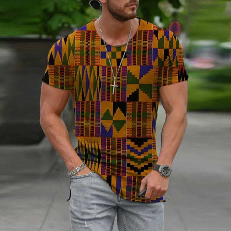 Retro 3D spausdinimo vyriški marškinėliai atsitiktinis trumparankoviai O-kaklo megztinis marškinėliai street jaunimo greitai-džiovinimo mados drabužių 2021