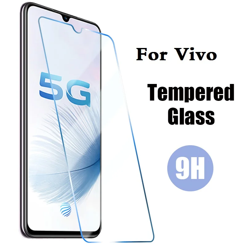 2.5 D Apsauginio Stiklo Dangtis Vivo Y3s Y11s Y20s Y70 X50e V20 SE Pro Screen Protector Nulio dėl Vivo iQOO U1X Grūdintas Stiklas
