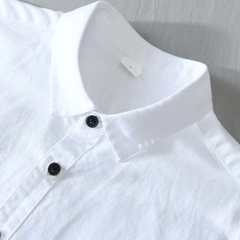 2021 Vasaros naują atvykimo prekės lino marškinėliai vyrams mados spausdinti medvilnės marškinėliai vyrams viršūnes drabužių patogus chemise camisa