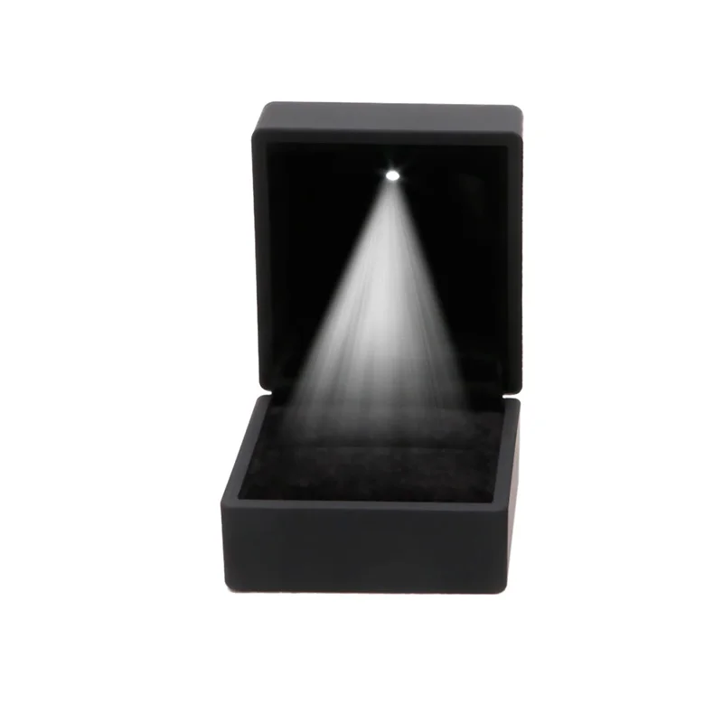 LED Apšviesta Auskarai Žiedą Dovanų Dėžutėje Vestuvės Vestuvinis Žiedas Papuošalai Rodyti Naujas