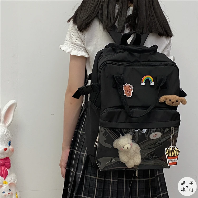 WZ1419 2021 naujas Retro minkštas mergina mergina kuprinė Japonijos kolegija stiliaus laukinių kuprinė mielas studentų kuprinę