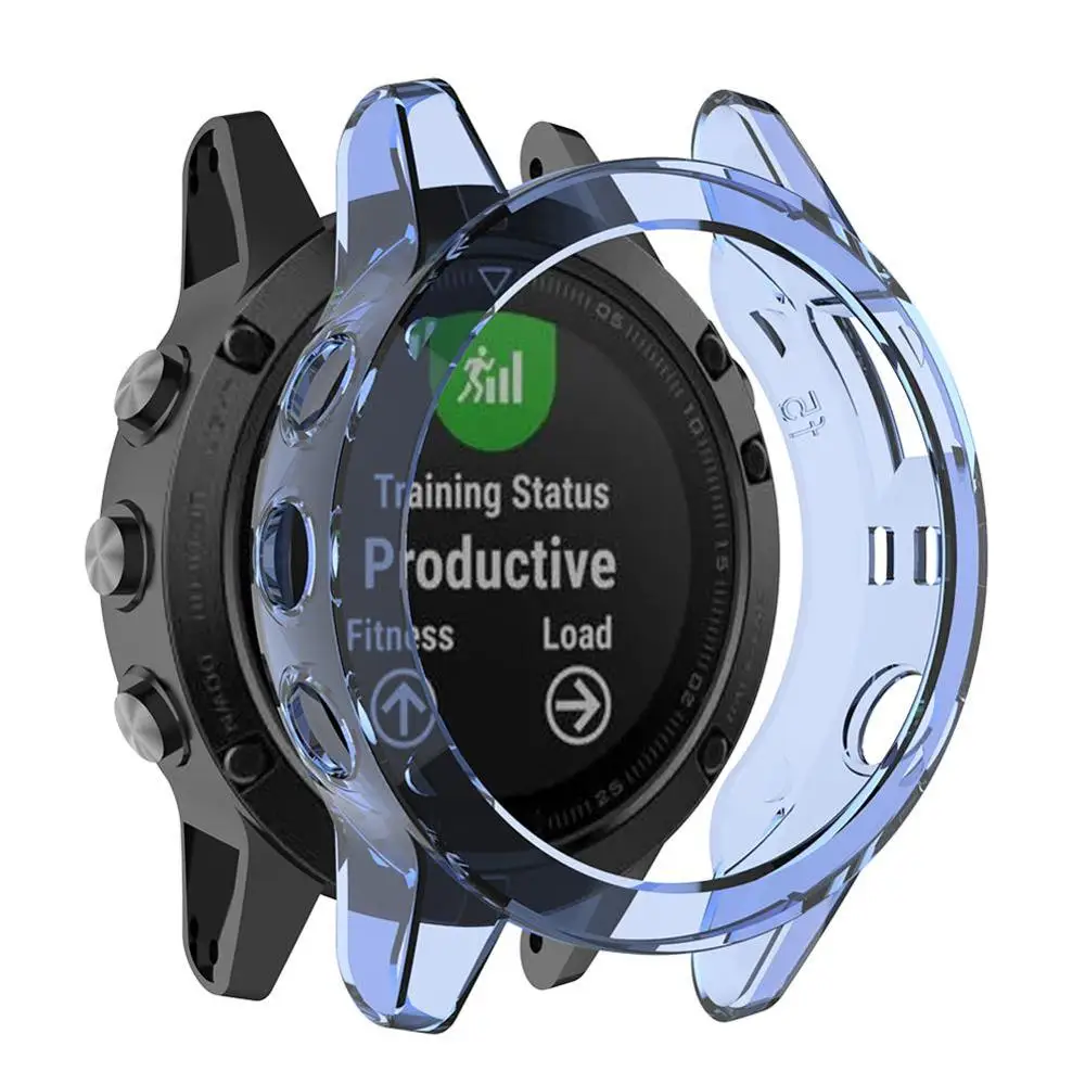 Minkštas Ultra-Slim Crystal Clear TPU Raštas Padengti Garmin Fenix 5 5S 5X GPS Smart watch priedai Fenix5X Shell Atvejais