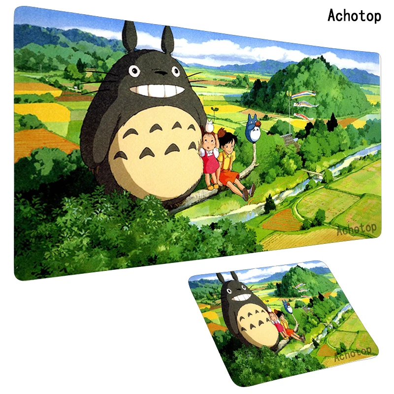 Totoro Pelės Mygtukai 900x400x2mm Pelės Kilimėlis Nešiojamas Didelis Padmouse Notbook Kompiuterinių Žaidimų Kilimėlis Geriausias Pardavėjas Žaidėjus Žaisti Kilimėliai PC Gamer