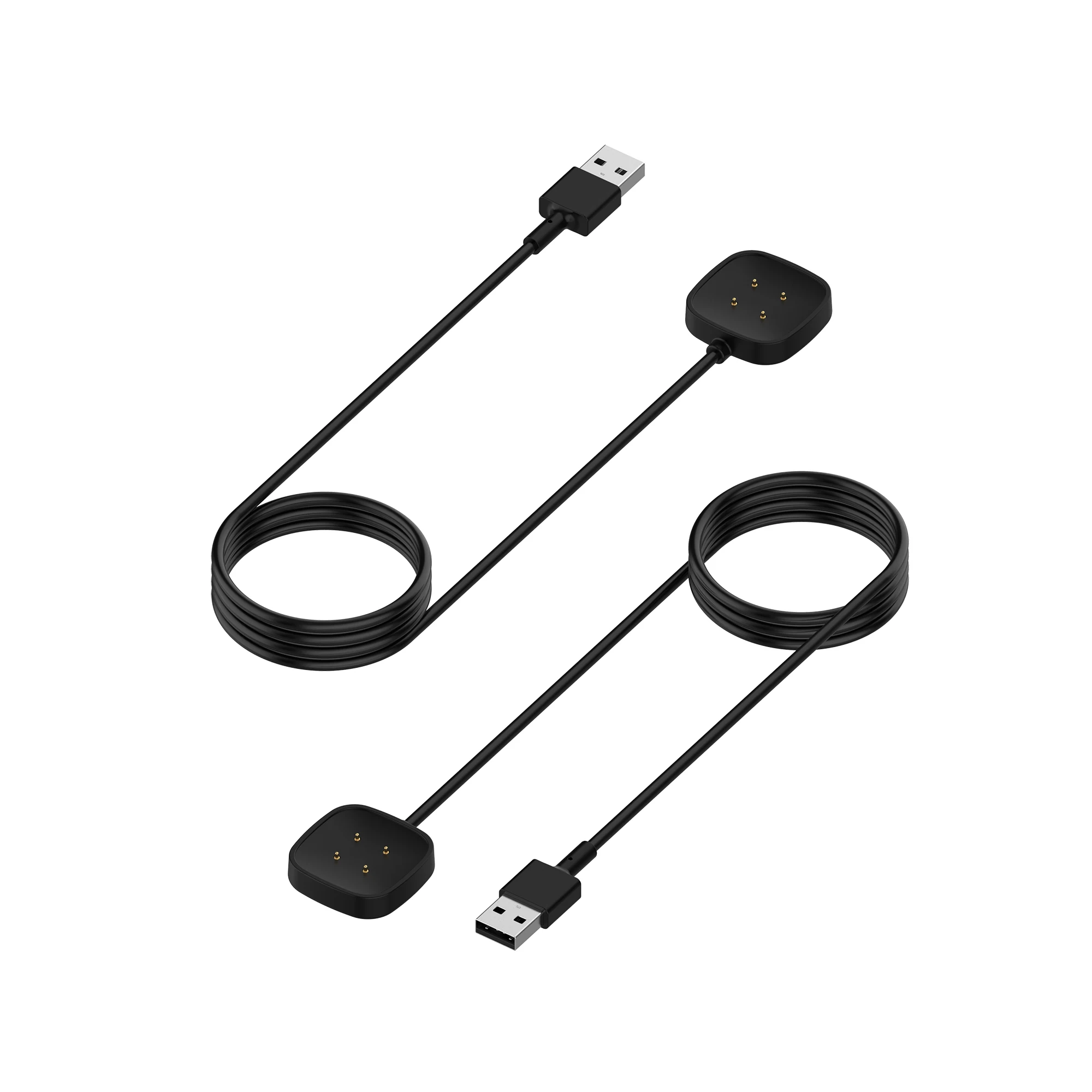 USB Įkrovimo Dokas Įkroviklio Fitbit Versa 3 Versa3 Smart Žiūrėti 30CM/100CM Greito Įkrovimo Kabelis Magnetinio Lopšys Fitbit Prasme