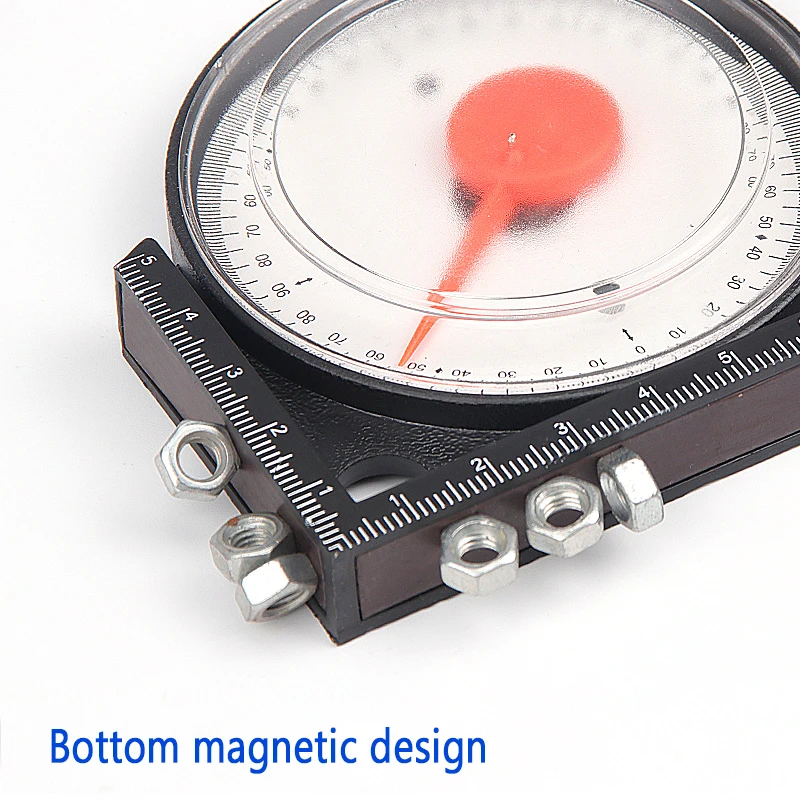 1pc Šlaito Inclinometer Kampo Ieškiklis Matlankis Tilt Lygio Matuoklis Clinometer Su Magnetinio Pagrindo Nuolydis Matavimo Įrankiai