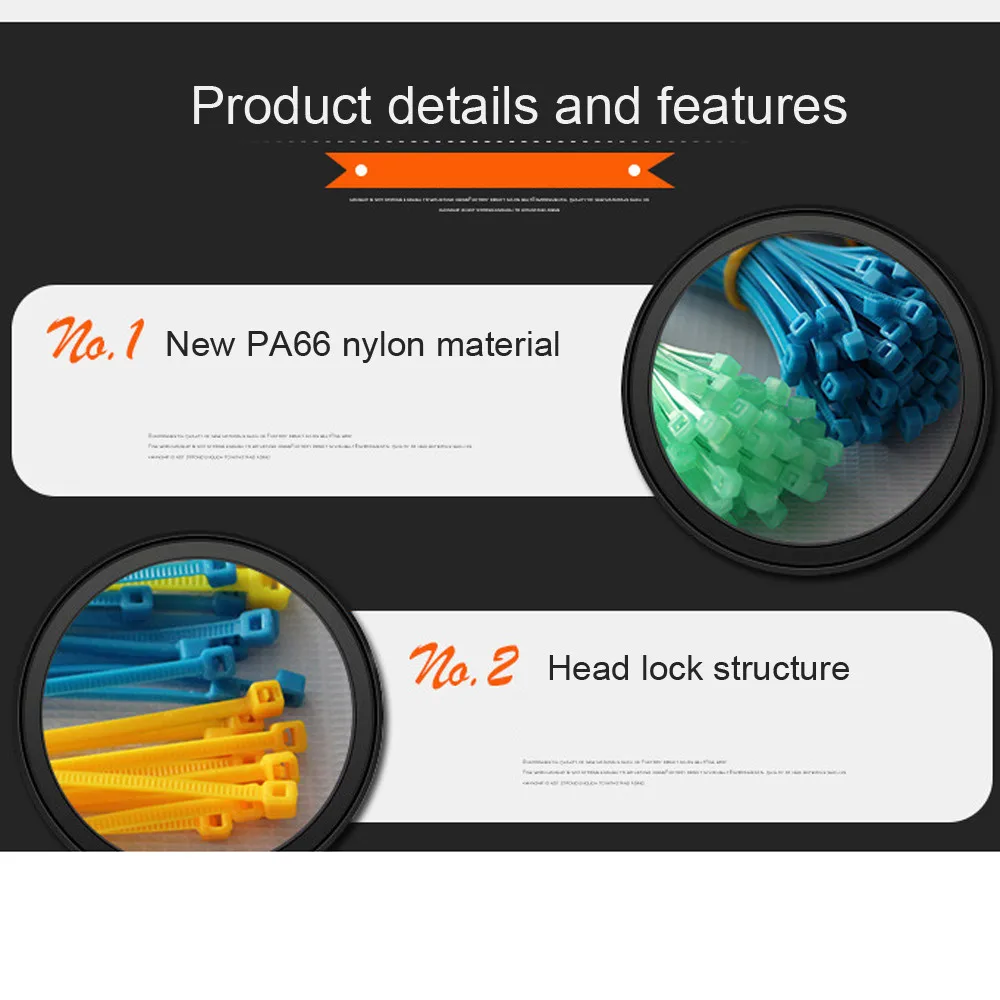 Savaiminio fiksavimo plastiko Nailono Zip Premium Ryšiais Susieti Apsiaustas Ryšius Stiprus Extra Long Visus Dydžius ir Spalvas, dirželis nailono kabeliui set #ND