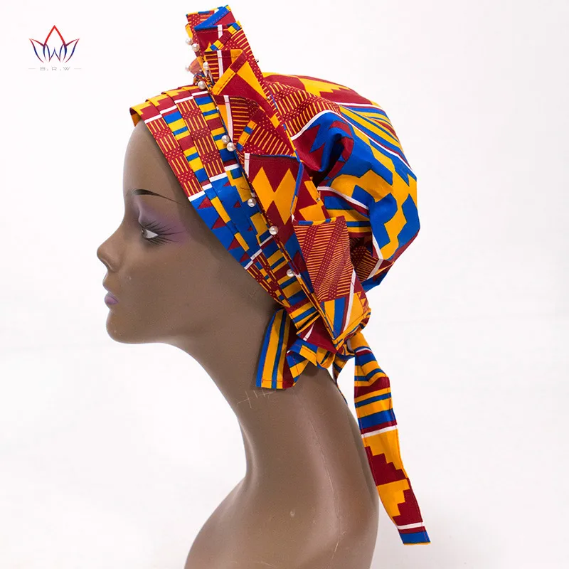 Jau Padarė Afrikos Galvos, Kaklaraištis, Moterys Nigerijos Merginos Šalikai Moterų Galvos Wrap Grynos Medvilnės Gražus Vestuvių Turbaną WYB462