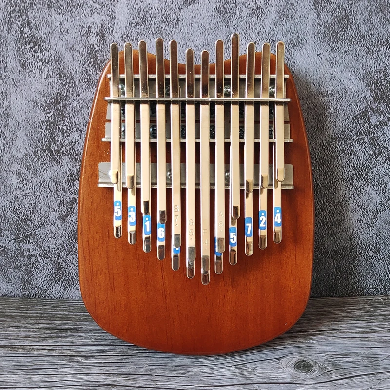 Rankų darbo Kalimba 24 Pagrindinių Chromatines klaviatūros Fortepijono Muzikos instrumentai