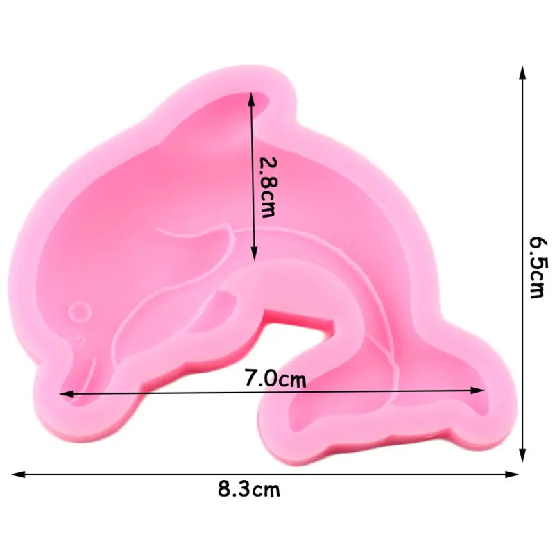 3D Gyvūnų Delfinų Silikono Formos Tortas Dekoravimo Priemonės, minkštus saldainius, Šokolado Gumpaste Saldainiai Formų Polimero Molis Dervos Muilo Formų