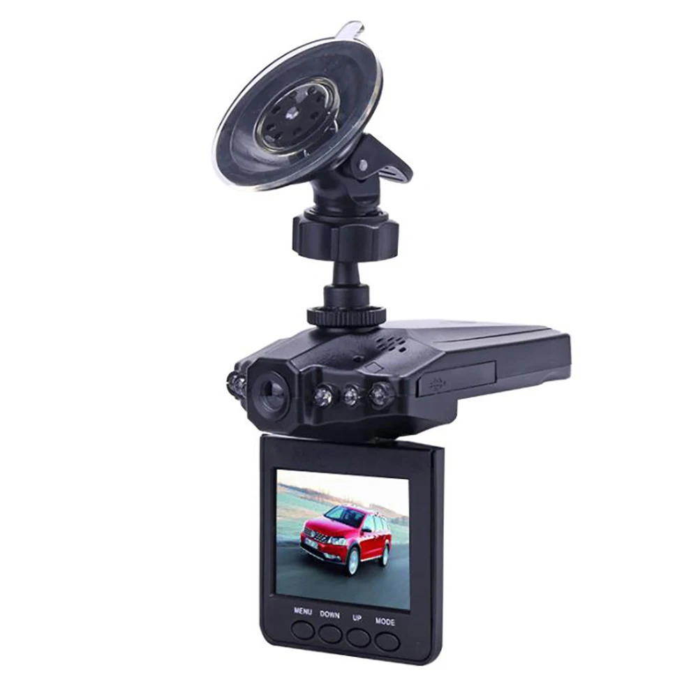 2,4 colių Plokštumos Galvos Formos Full HD 1080P Automobilių DVR Transporto priemonės vaizdo Kamera, Vaizdo magnetofoną, infraraudonųjų spindulių Naktinio Matymo 270 laipsnių Sukimosi Linijos video