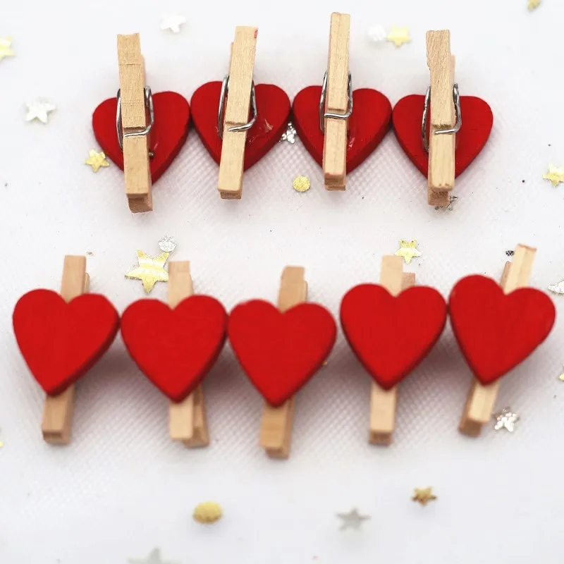 Spalvinga Širdies formos Mediniai Įrašą Romantiškos Meilės Vestuvės 