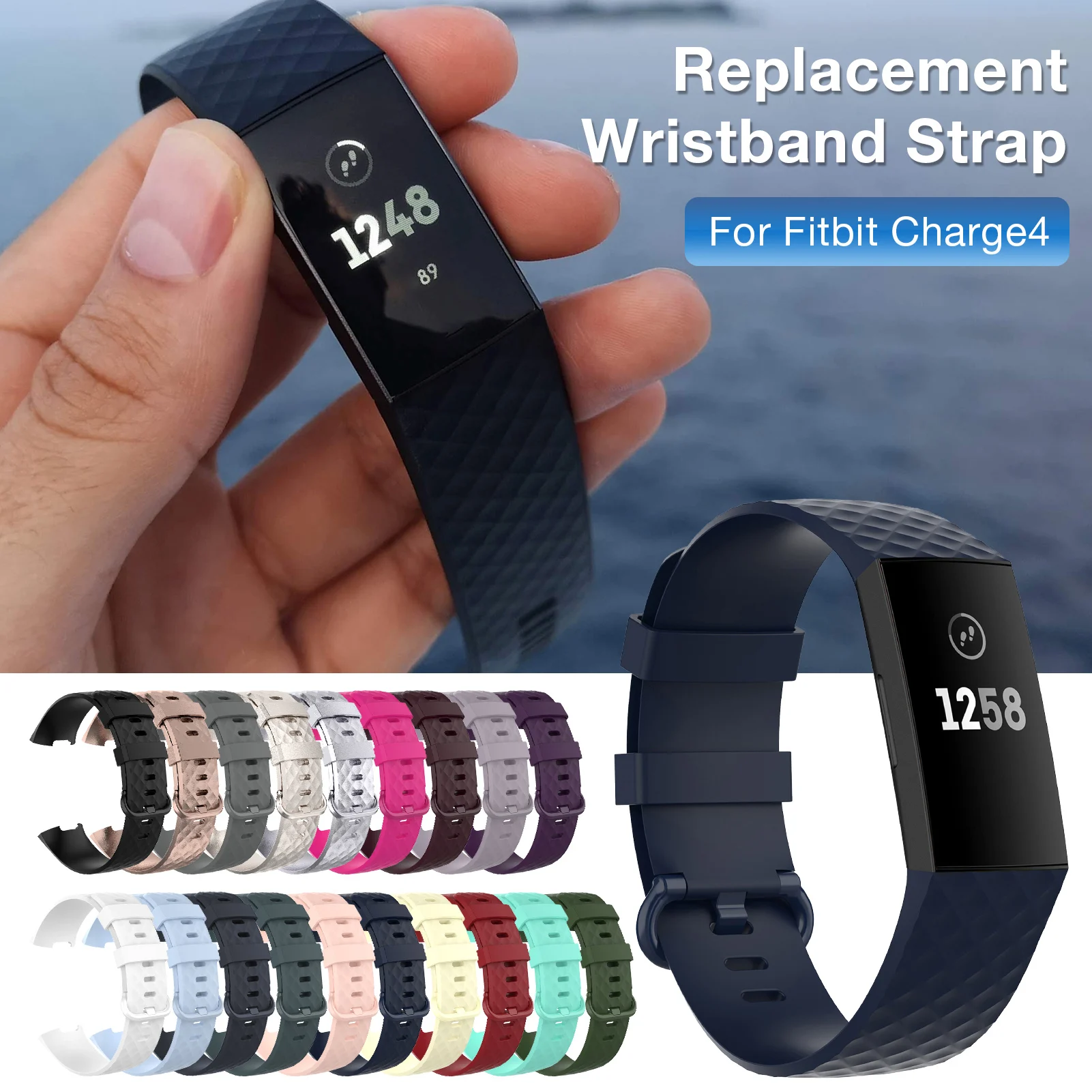 Dirželis Fitbit Mokestis 4 Silicio Dirželio Pakeitimo Riešo Diržas Sporto Diržu, Fitbit Smart Watch Band Priedai Dirželis
