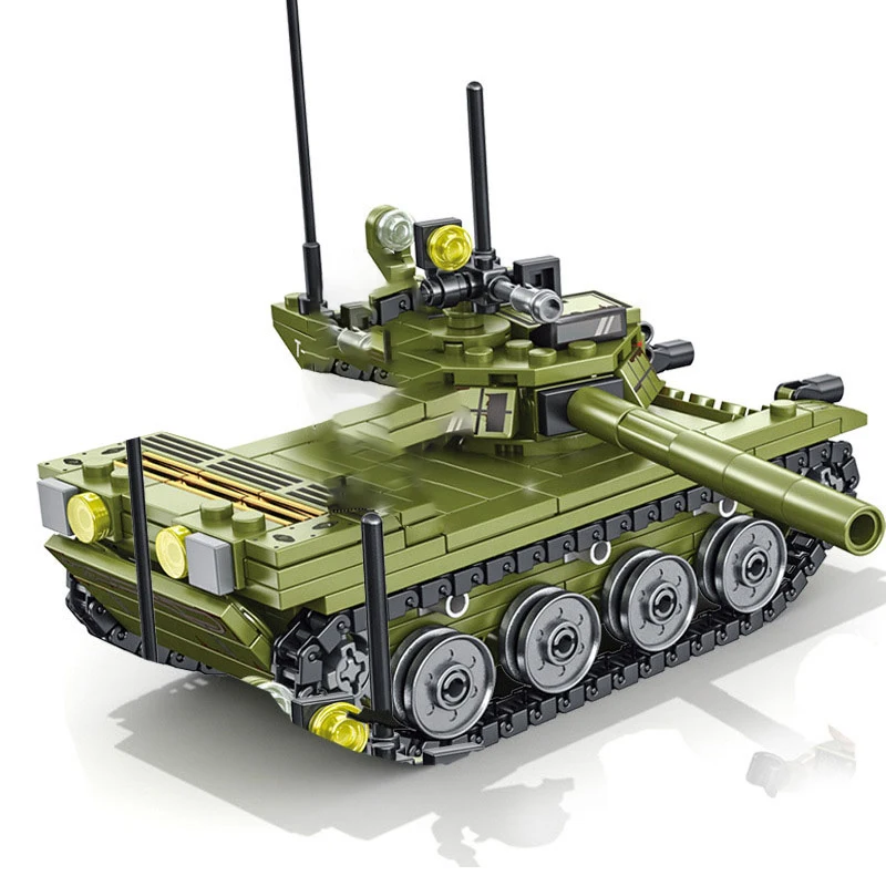 SEMBO Karinės WW2 Pagrindinis Tankas Blokai Armijos Ginklu Veiksmų Skaičiai Karių Plytų Klasikinis Modelis Kit Žaislai Berniukams