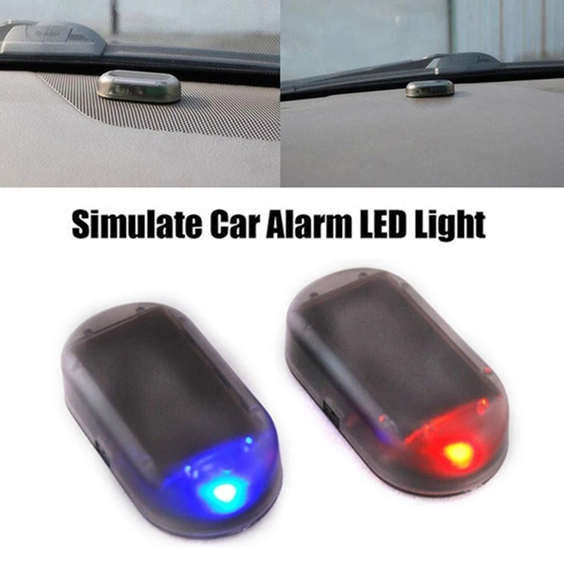 Universalus Automobilių Saulės Energijos Įspėjamoji lemputė LED Blykstė Automobilio Galia Signalizacijos Lemputė, Saugos Įspėjimas Anti-Theft 