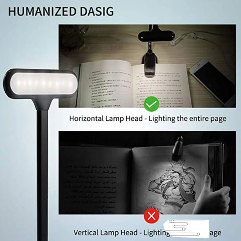 Reguliuojamas LED Knygos Šviesa Goosenecks Įrašą Baterija Sąsiuvinis Kietas Skaityti Stalas Lankstus Balta Lempa, Varomas Naktį V4G6