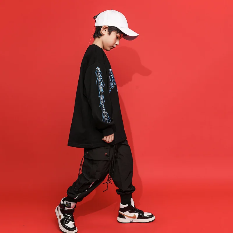 Vaikai Mergaitės Ir Berniukai, Hip-Hop Streetwear Hip-Hop Atsitiktinis Krovinių Kelnės Vaikams, Laisvas Kelnes Poilsiu Sweatpants
