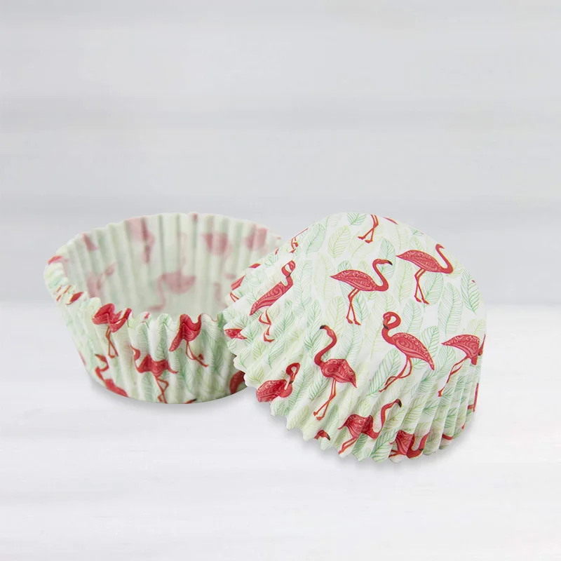40PCS Vienkartiniai Raudona Flamingo Popieriaus Tortas Wrap Keksiukų Formos Šokoladinių Keksiukų Kepimo Gimtadienio, Vestuvių Namų kepimo 