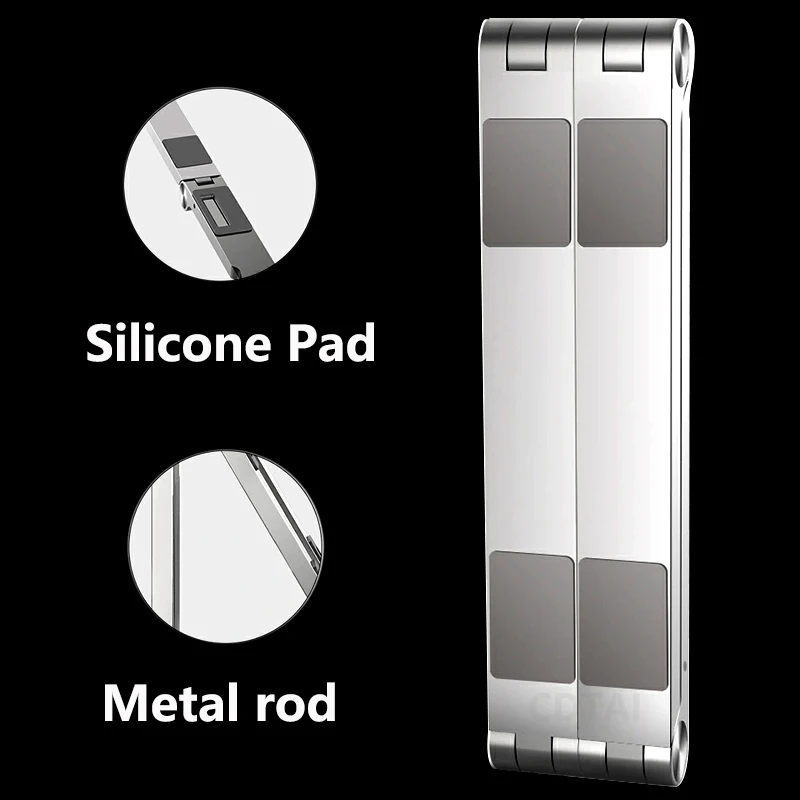 Universalus Planšetinio Kompiuterio Laikiklis Laptop Notebook Stand Reguliuoti Sulankstomas Nešiojamas Mini Metalo Telefono Turėtojas Xiaomi 