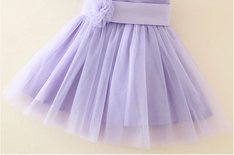 Mėlyna/violetinė Gėlių mergaičių Krikštynos, Chalatai Kūdikių Pirmosios Komunijos Suknelė Bamblys krikšto Suknelė,Baby GIrl Gimtadienio Suknelė su Didelis Lankas
