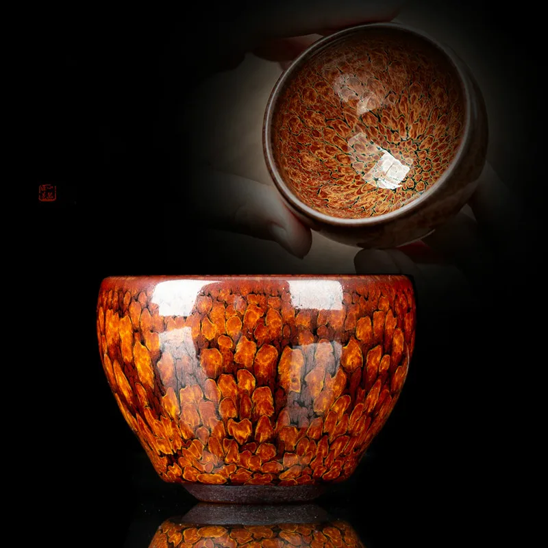 Kinų Stiliaus Jianzhan Teacup Arbatos Nustatyti Pagrindinį Taurės Vieną Produktą Teacup Naftos Lašas Mažas Teacup