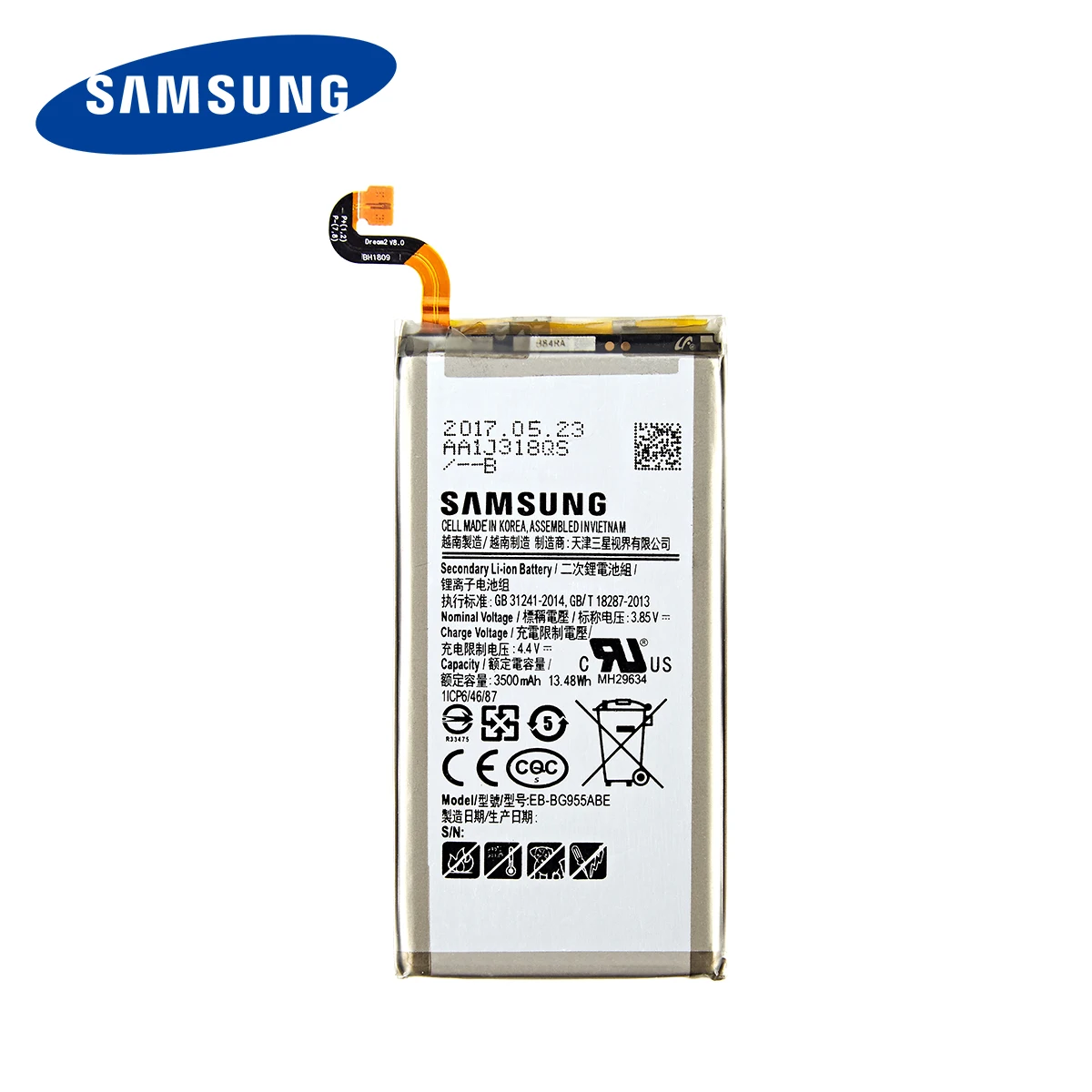 SAMSUNG Originalus EB-BG955ABA EB-BG955ABE 3500mAh Baterija Samsung Galaxy S8 Plus+ G9550 G955 G955F/A G955T G955S G955P +Įrankiai