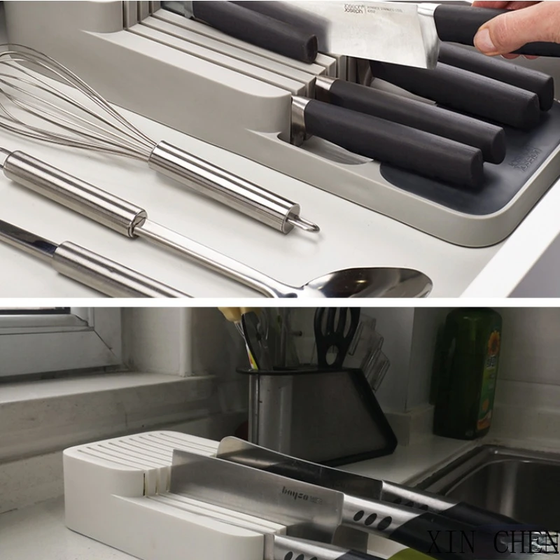 Šaukštas peilis ir šakutė atskirti talpinimo Virtuvės indai, rūšiavimo, saugojimo box Stalčius stalo įrankių dėklas stovas