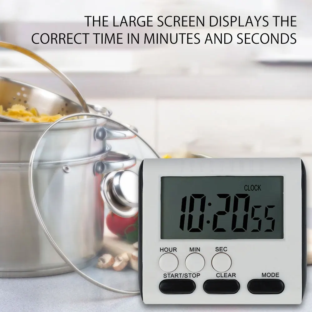 Daugiafunkcis LCD Skaitmeninis Virtuvės Mini Kepimo Laikmatis, Skaičius-Žemyn, Aukštyn Laikrodis Priminimas Magnetinio Chronometras Garsiai Signalas
