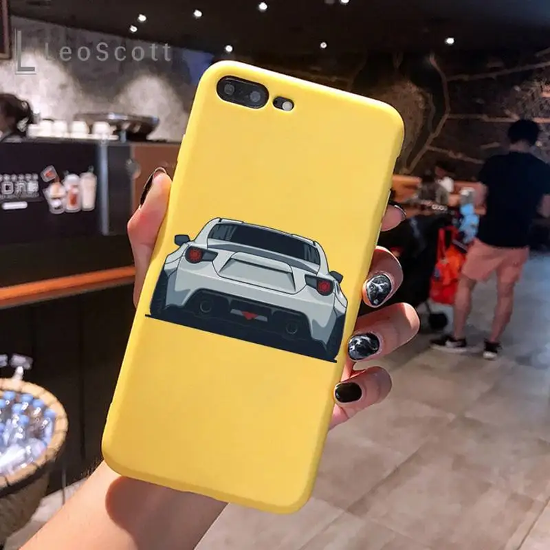 Sportiniai Automobiliai Vyrų Vyrų Telefono dėklas Geltona Saldainiai Spalvos iPhone 6 7 8 11 12-os mini pro X XS XR MAX Plus