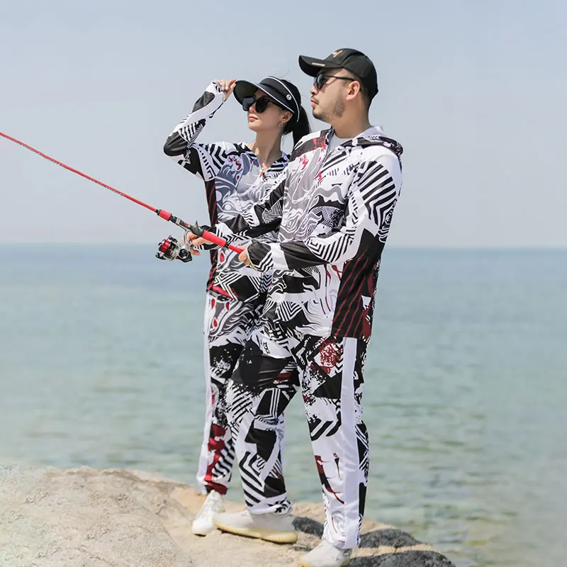 2021 DIAOLIAN Žvejybos Kostiumai Apsaugos nuo Saulės Orui Drėgmės-wicking Greitai-džiovinimo Anti-UV UPF50+ Žvejybos Marškiniai/Kelnės Megztiniai