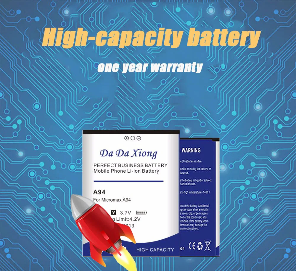 Da Da Xiong 3100mAh Micromax A94 Baterija Micromax A94 telefono baterija