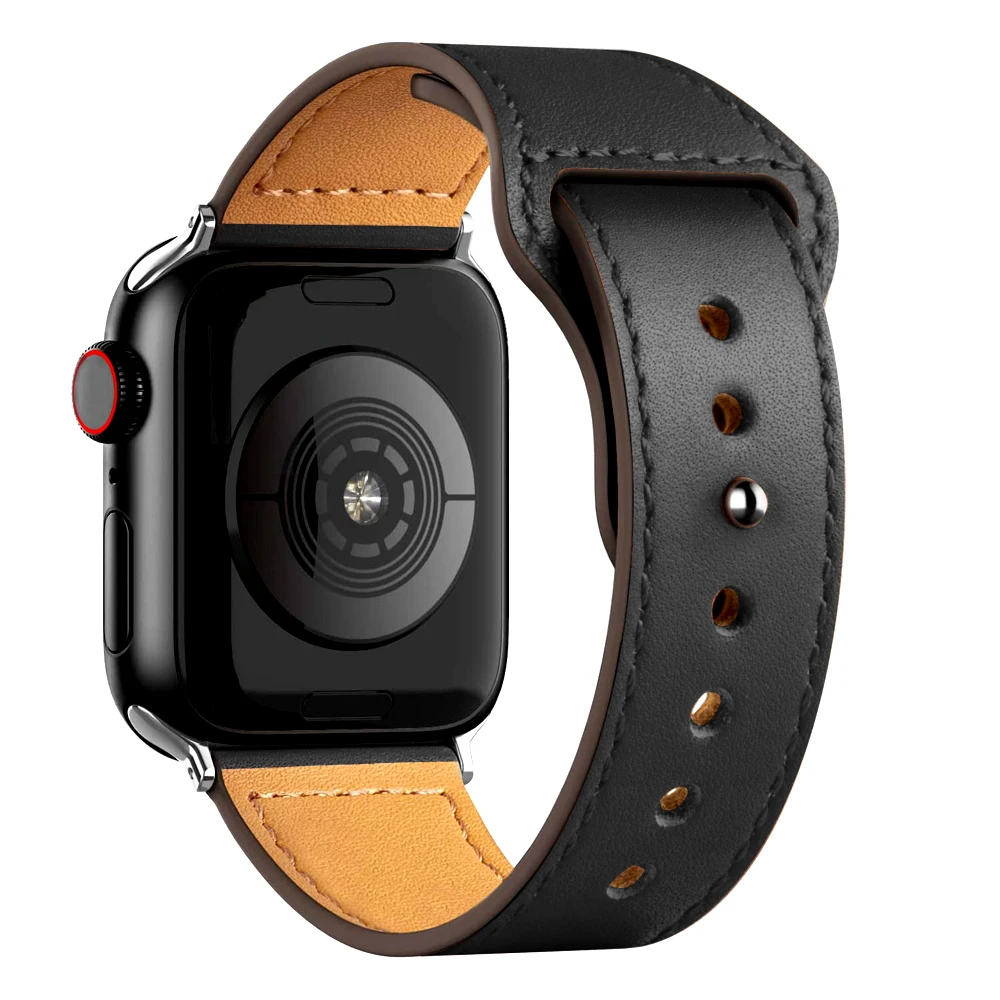 Odinis dirželis, Apple watch band 44mm 40mm 42mm 38mm 44 mm Smartwatch Aksesuarai, apyrankės iWatch 3 4 5 6 se juosta