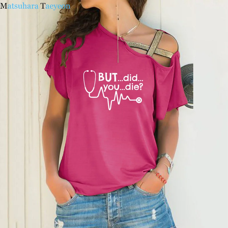 Bet ar Jūs Mirti, Gydytojas Medicinos Studentas Paramedic Juokingi Marškinėliai Moterims marškinėliai Medvilnės trumpomis Rankovėmis Nereguliarus Tvarstis Marškinėlius Viršų
