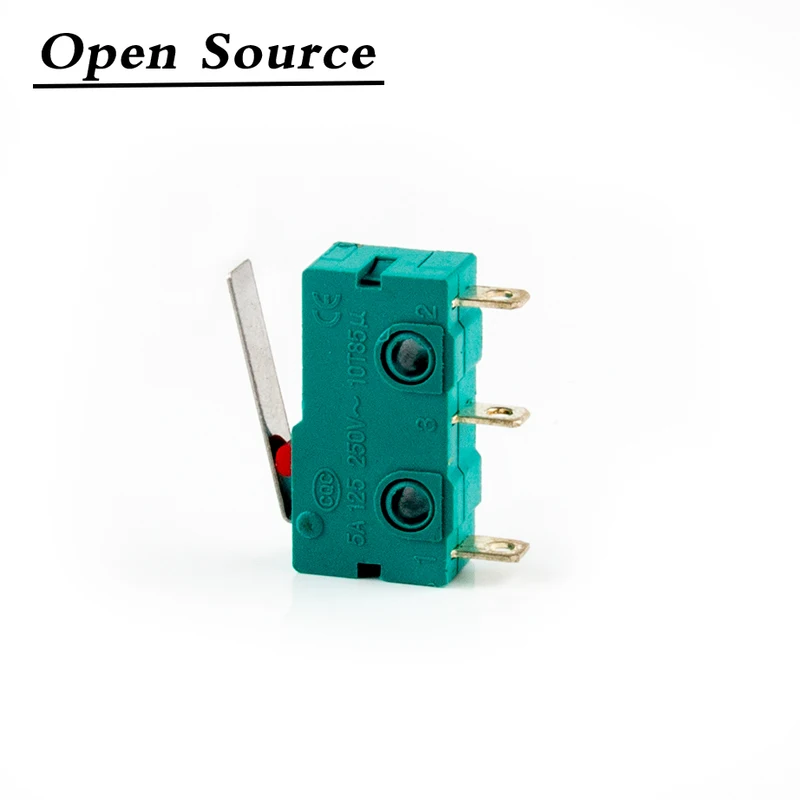 10vnt Mini Micro Limit Switch NO NC 3 Smeigtukai PCB Terminalų SPDT 5A 125V 250V 29mm Roller Lanko svirtis momentinio veikimo Stumti Mikro jungikliai
