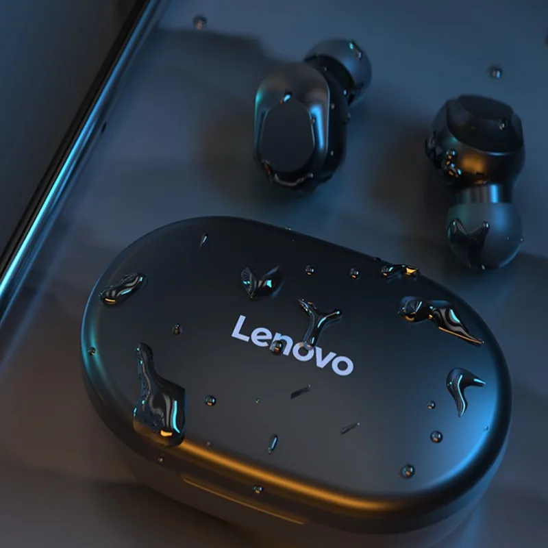 Lenovo XT90 Belaidės Ausinės TWS Bluetooth 5.0 Sporto Ausinių Palieskite Mygtuką IPX5 atsparumas Vandeniui Ausų su 300mAh Baterija Dėžutę