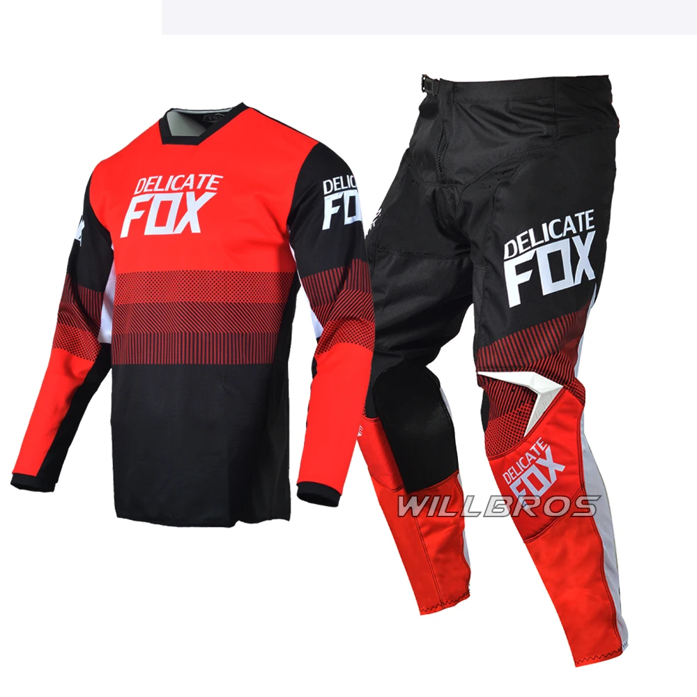 Motokroso Jersey Kelnės Subtilus Fox Įrankių Rinkinys FAZR 180 Ribotas MX SX Motociklo Rinkiniai Kalnų Dviračių Offroad Juodas Kostiumas Mens