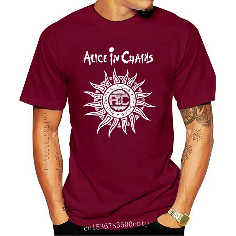 Alice In Chains Layne Staley Jerry Cantrell Vyras Lauke Logotipą, Juoda T-Shirt