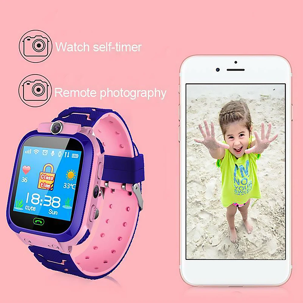 Smartwatch Vandeniui Vaikų Telefono K12 Vaikas Skambinkite Žiūrėti SOS Tracker Smart Žiūrėti Lengvas, atsparus Vandeniui Laikrodžiai Smart