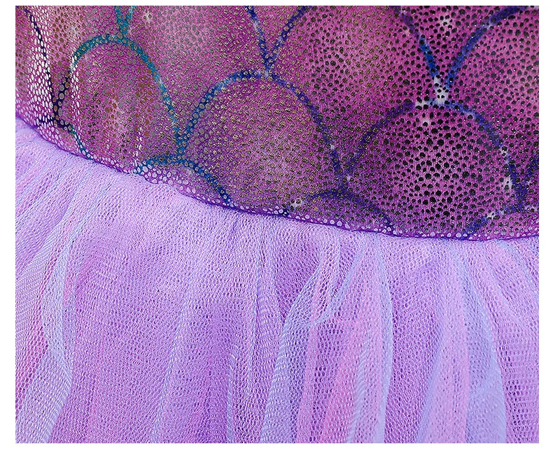 Undinėlė Ariel Princesė Mergina Dress Cosplay Kostiumai Vaikams Baby Girl Mermaid Dress Up Rinkiniai Vaikams Helovinas Vestuvių Apranga