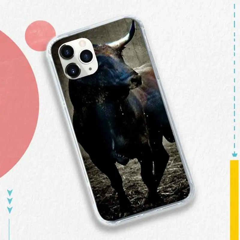 Bulių kova Gyvūnų karvė modelis prabangos tendencija Telefono dėklas 