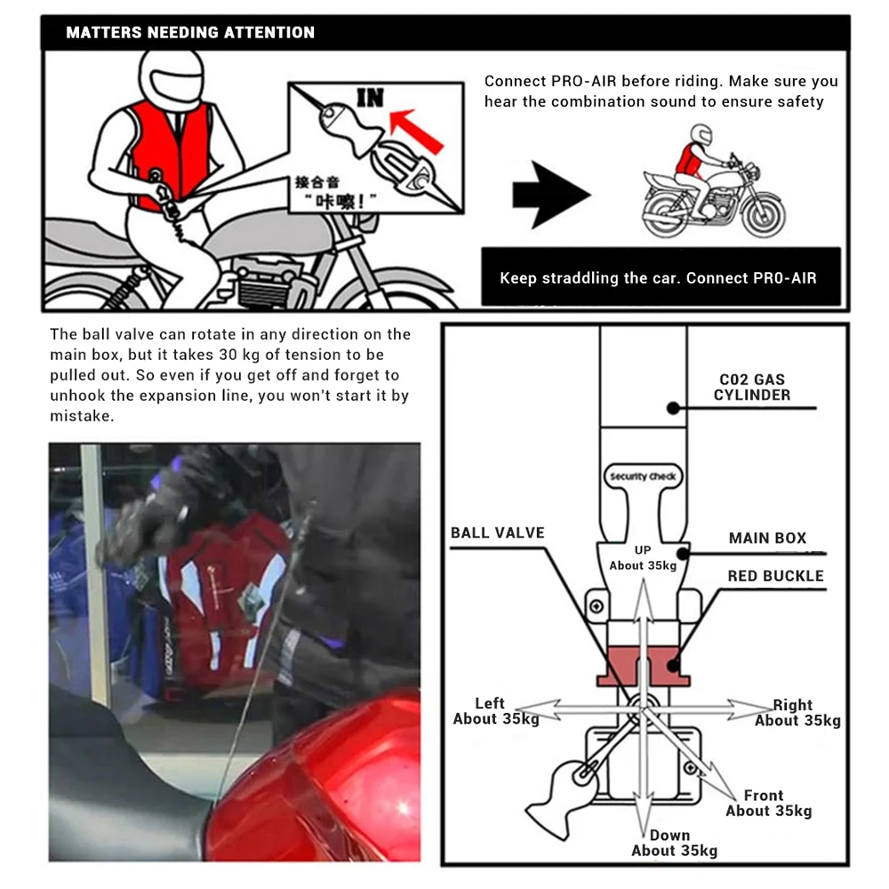 NAUJAS Motociklo Oro pagalvės Vest Moto Lenktynės Pažangias Oro Pagalvių Sistema Motokroso Apsauginė oro Pagalvė Striukė Atspindintis Saugos Liemenė