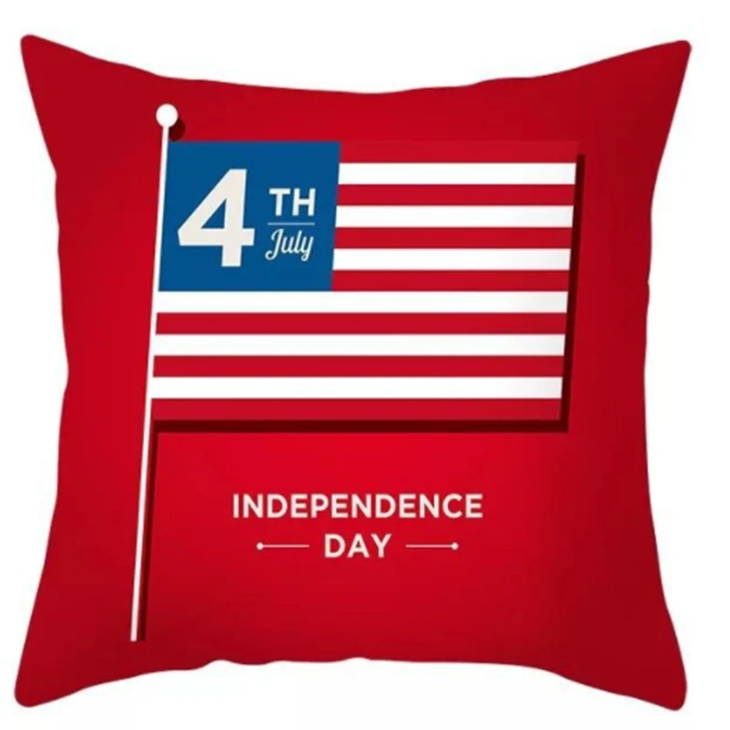 Liepos 4-oji, Nepriklausomybės Diena Žvaigždžių Juostelės Derliaus JAV Tėvynės Mesti Pagalvės, Patalynė, Namų Dekoratyvinės Pagalvėlės Užvalkalas Dangtis