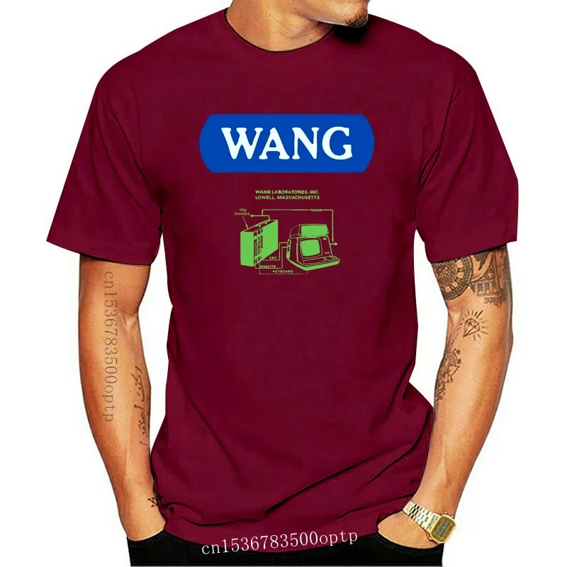 Vyrai t-shirt Wang Kompiuterio retro tech tee marškinėlius Moterims marškinėliai