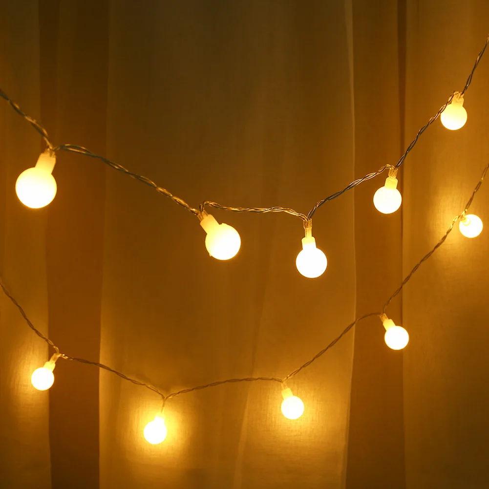 Naujų Lengvųjų String Namuose Šalis Dekoro Apšvietimo 20 LED Maži, Apvalūs Lemputės Formos Šviesos Eilutę Lašas Laivybos