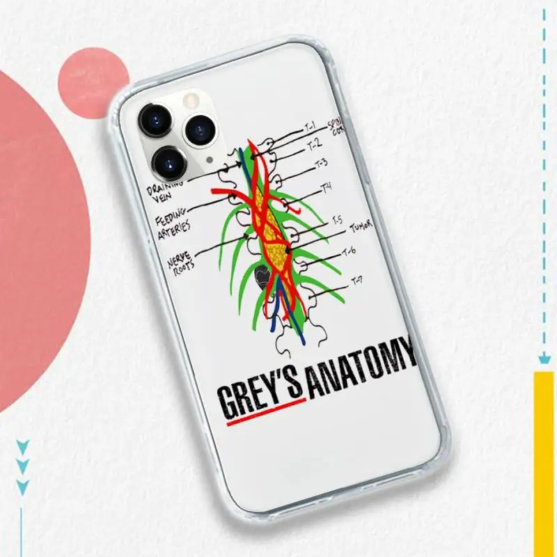 Grays Anatomija Tu Mano Asmens Telefono dėklas Skaidri minkšta iphone 5 5s 5c se 6 6s 7 8 11 12 plus x mini xs xr pro max